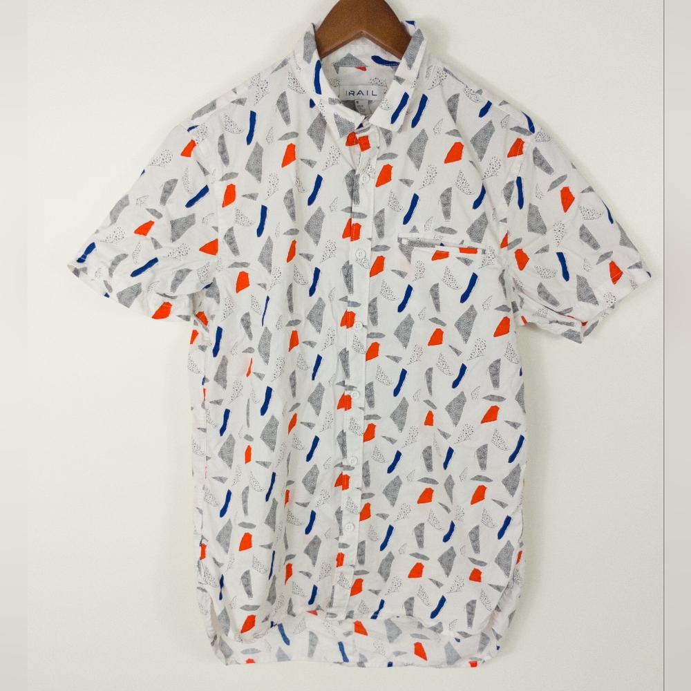 The Rail Button Down Shirt Medium Cotton Pocket